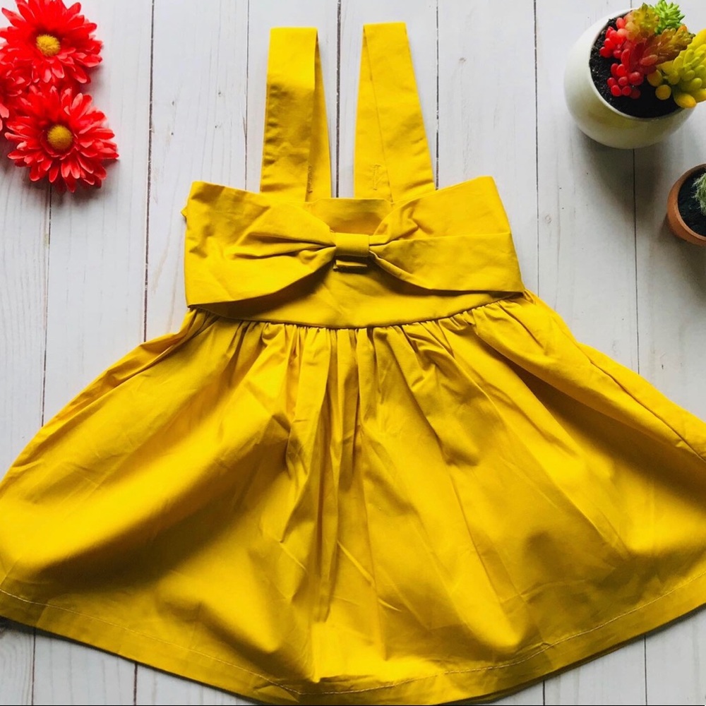 Mustard Summer Dress for baby girl
